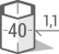 Profil hliník hexa40