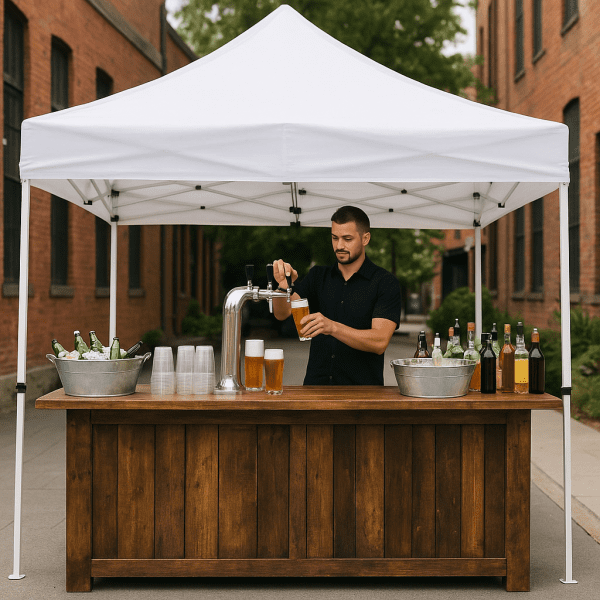 Pop-up bary pod stanem - photo