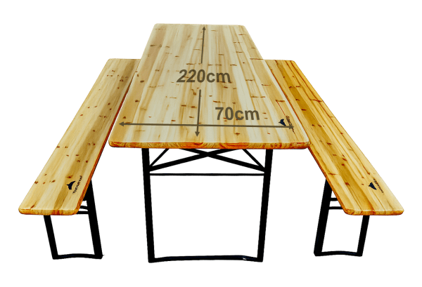 Drevený pivný set - 220cm