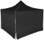 Nůžkový stan 3x3m ocelový - 4 boční plachty