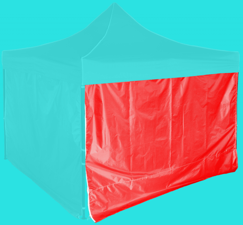 Boční plachty 3m - hexagon, Červená