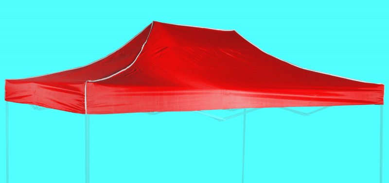 Střecha 3x4,5m - hexagon, Červená