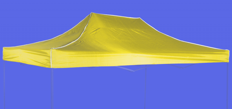 Střecha 3x4,5m - hexagon, Žlutá